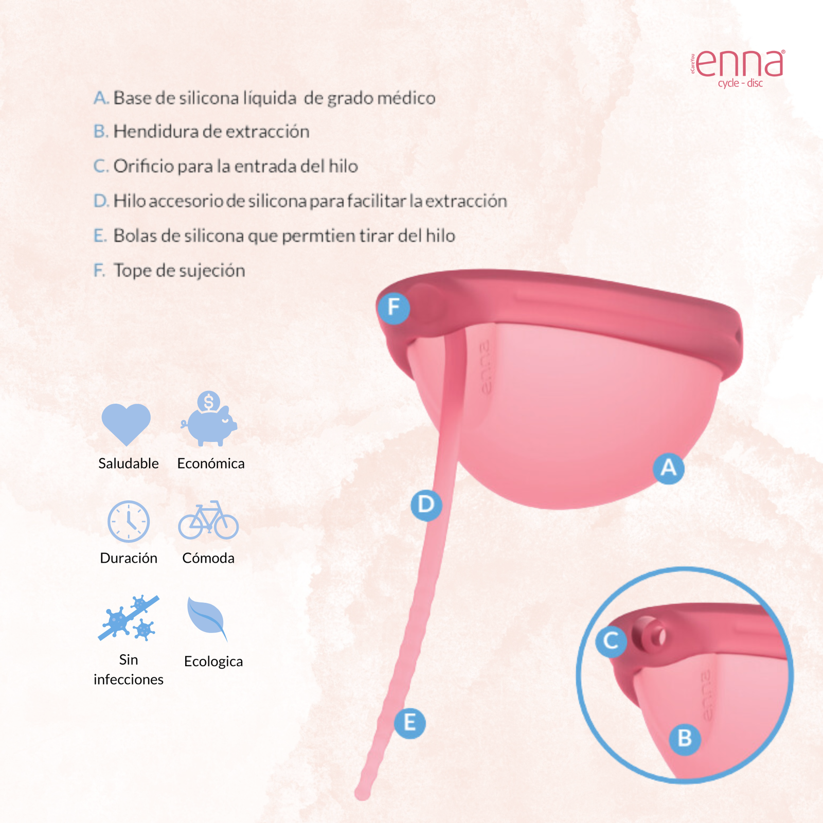 Copa menstrual para tener relaciones.